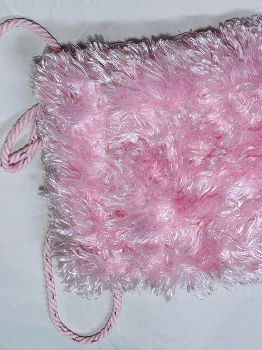 Muff Pink Faux Fur Childs  Winter Hand Warmer